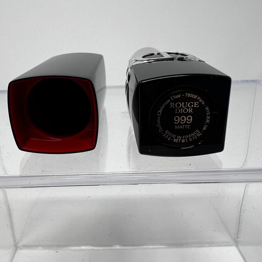 Dior Rouge Lipstick Limited Edition Matte 999 Christmas Red Seasonal - Picture 4 of 7
